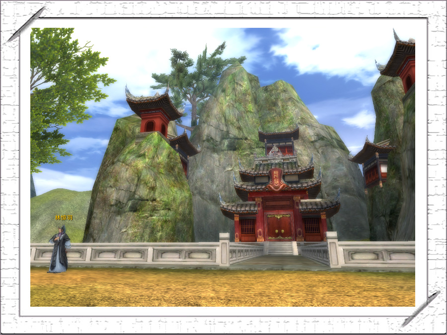 后面 经过一条小路 来到后山的祖师祠堂